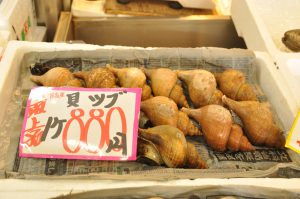 北海道ならではの「ツブ貝」です。